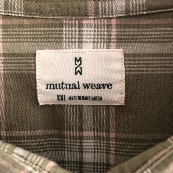 Mutual Weave Mens Plaid Long Sleeve Shirt XXL - Picture 2 of 9